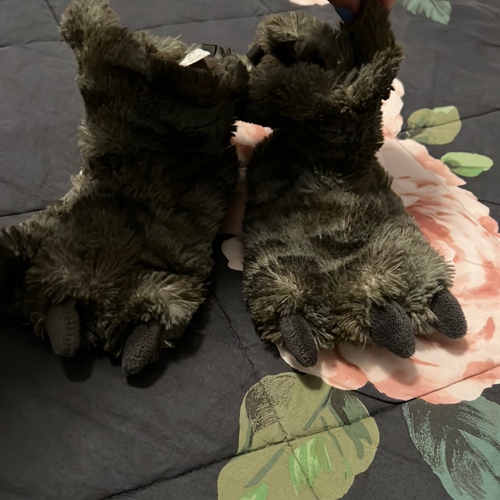 Dinosaur Slippers.  Like new!